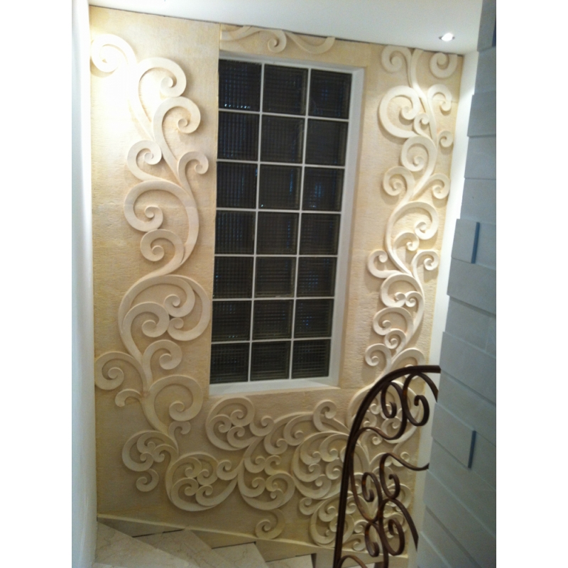 Mur sculpté intérieur