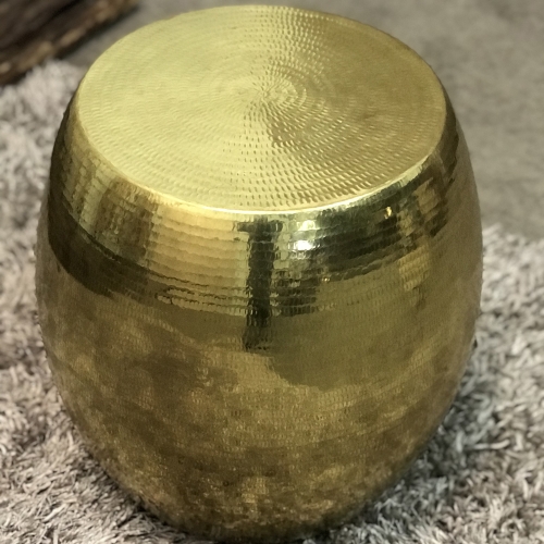 Pouf Dubaï cuivre gold