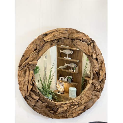 Miroir en bois flotté : : Produits Handmade