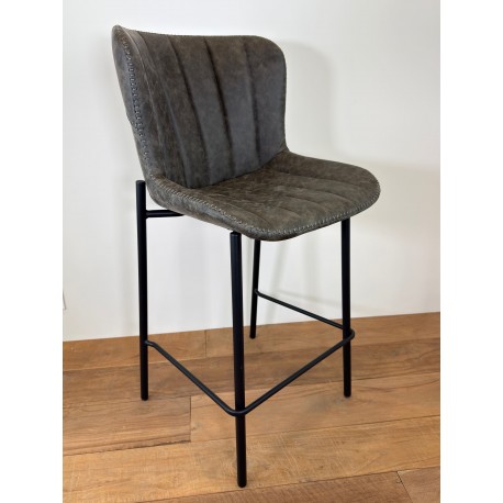 Chaise de Bar Manhattan Grise — autre vue