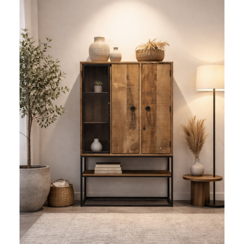 Vitrine California 2P Bois...