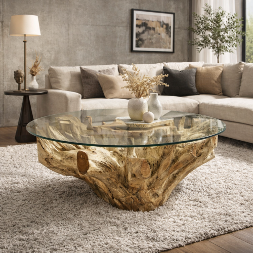 Table basse racine naturelle