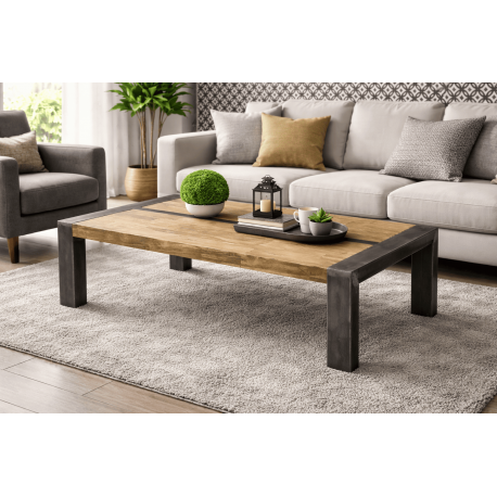 Table basse Brooklyn Indutriel — autre vue