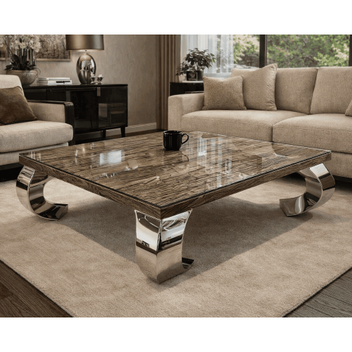 Table Opium Teck recyclé et...