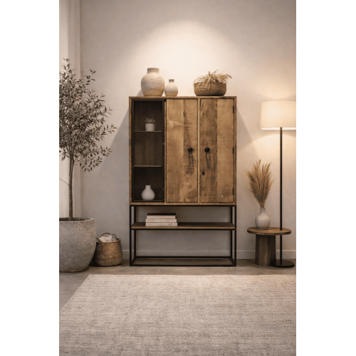 Vitrine California 2P Bois...